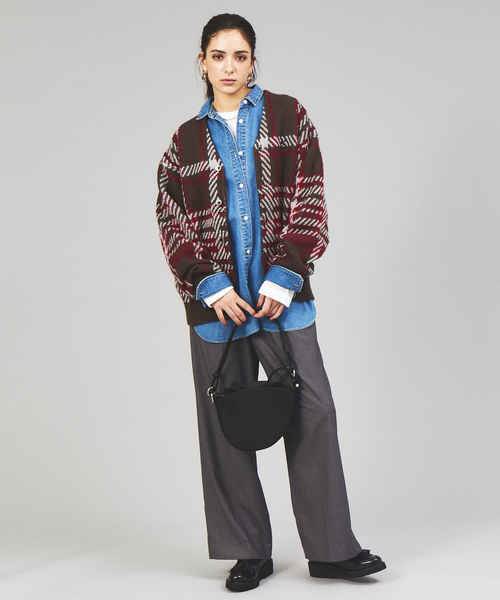 BEVERLY HILLS POLO CLUB（ビバリーヒルズポロクラブ）の「【BEVERLY HILLS POLO CLUB / ビバリーヒルズポロクラブ】 モヘアライクシャギーニットルーズカーディガン（カーディガン/ボレロ・メンズ・ブラック/ベージュ/ブラウン/サックスブルー/グリーン/マスタード/ラベンダー・M/L/XL）」の21枚目の写真