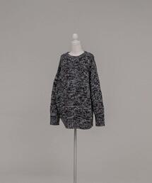 MIX YARN CREW NECK KNIT