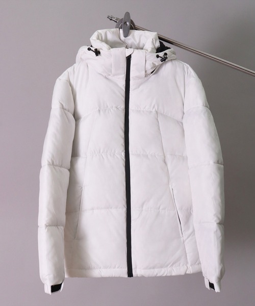 BAYBLO（ベイブロ）の「(YO)【ユニセックス】2WAY 中綿 パデット フード ジャケット（ダウンジャケット/コート・メンズ・ブラック/カーキ/ベージュ/ホワイト・MEDIUM/LARGE/X-LARGE）」の12枚目の写真