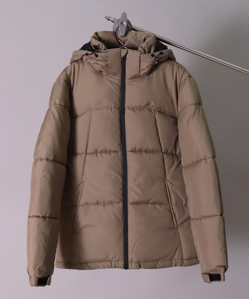 BAYBLO（ベイブロ）の「(YO)【ユニセックス】2WAY 中綿 パデット フード ジャケット（ダウンジャケット/コート・メンズ・ブラック/カーキ/ベージュ/ホワイト・MEDIUM/LARGE/X-LARGE）」の15枚目の写真