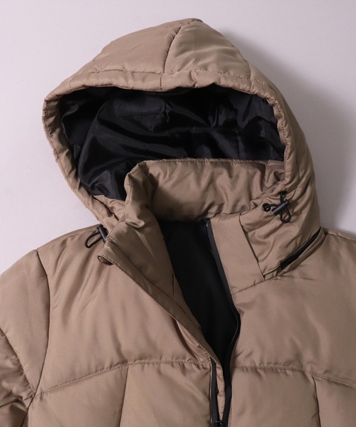 BAYBLO（ベイブロ）の「(YO)【ユニセックス】2WAY 中綿 パデット フード ジャケット（ダウンジャケット/コート・メンズ・ブラック/カーキ/ベージュ/ホワイト・MEDIUM/LARGE/X-LARGE）」の19枚目の写真