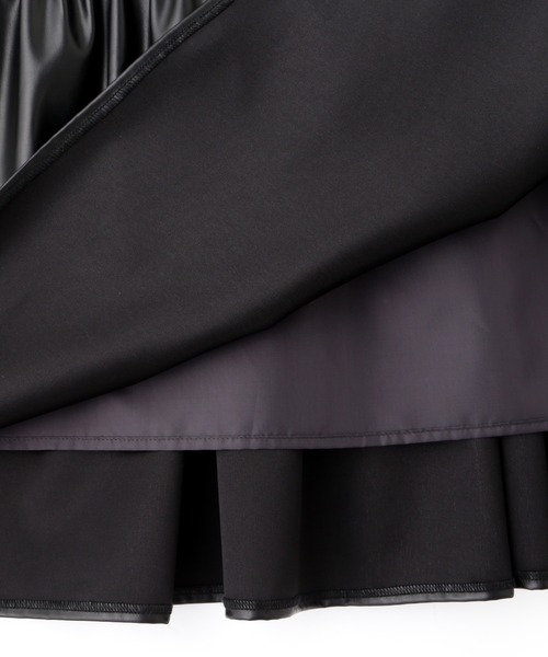 FREE'S MART(フリーズマート)の「◆【低身長サイズ/Sシリーズ】合皮ティアードスカート(スカート・レディース・ベージュ/ブラック・SMALL/X-SMALL/MEDIUM)」の10枚目の写真