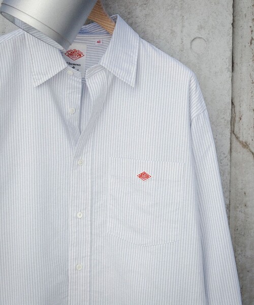DANTON（ダントン）の「DANTON × BEAMS / 別注 オックスフォード シャツ（シャツ/ブラウス・メンズ・サックスブルー/グレー/ホワイト・42/40/38/44）」の3枚目の写真