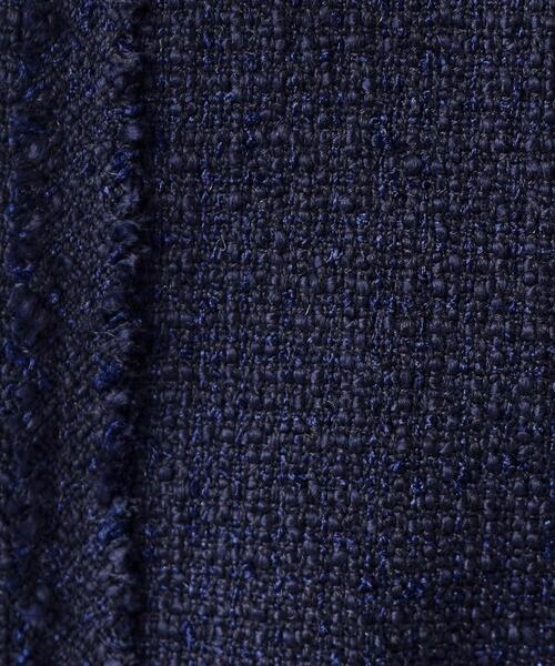 index(インデックス)の「◆≪通勤・セレモニー/セットアップ対応≫ ツイードノーカラージャケット【洗える】(ノーカラージャケット・レディース・ネイビー/ナチュラル/ブラック系3・40/42/38/36)」の14枚目の写真