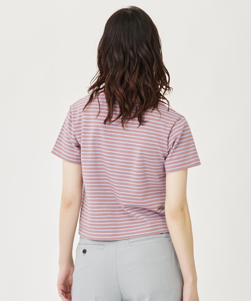 MILKFED.（ミルクフェド）の「STRIPED S/S TOP（Tシャツ/カットソー・レディース・レッド/ピンク/パープル・ONE SIZE）」の6枚目の写真