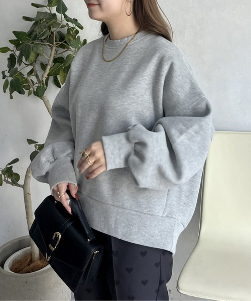 prose verse（プロズヴェール）の「裏起毛バックテールボリュームスリーブスウェット（スウェット・レディース・グレー/ネイビー/ピンク・MEDIUM）」の9枚目の写真