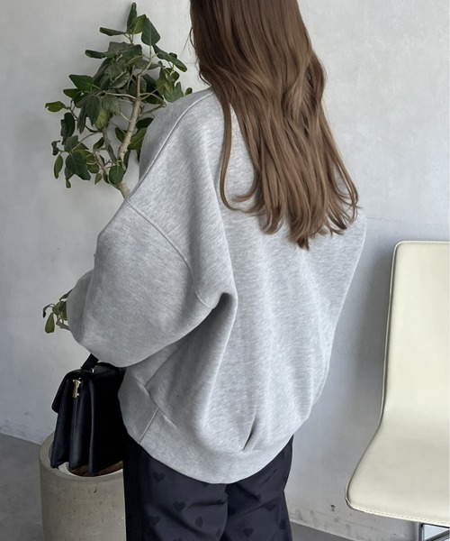 prose verse（プロズヴェール）の「裏起毛バックテールボリュームスリーブスウェット（スウェット・レディース・グレー/ネイビー/ピンク・MEDIUM）」の10枚目の写真