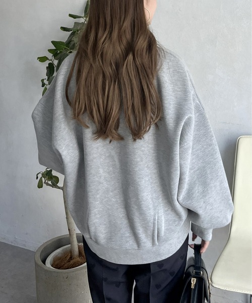 prose verse（プロズヴェール）の「裏起毛バックテールボリュームスリーブスウェット（スウェット・レディース・グレー/ネイビー/ピンク・MEDIUM）」の11枚目の写真