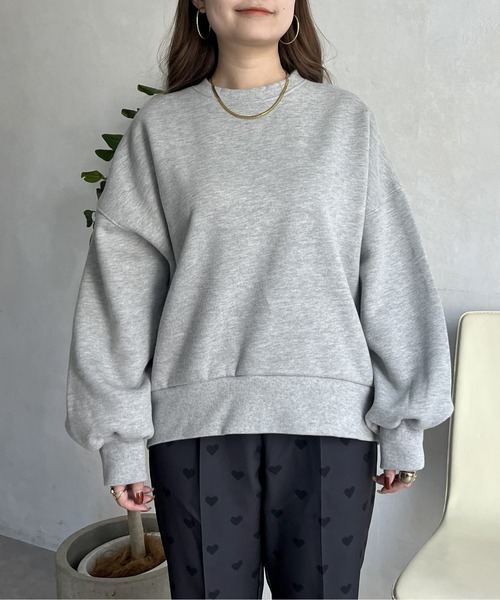 prose verse（プロズヴェール）の「裏起毛バックテールボリュームスリーブスウェット（スウェット・レディース・グレー/ネイビー/ピンク・MEDIUM）」の18枚目の写真