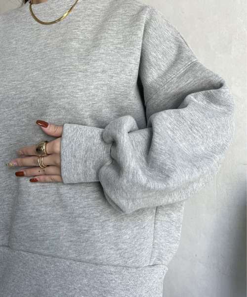 prose verse（プロズヴェール）の「裏起毛バックテールボリュームスリーブスウェット（スウェット・レディース・グレー/ネイビー/ピンク・MEDIUM）」の22枚目の写真