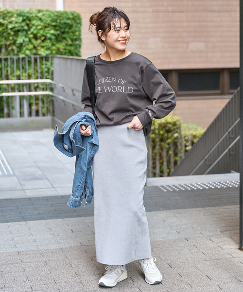 Spick &amp; Span - シルケット天竺ロゴロンTEE ≪追加≫シルケット天竺ロゴロンTEE | スピック＆スパン(Spick