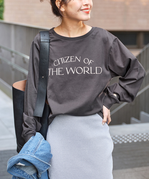 Spick and Span シルケット天竺ロゴロンT シルケット天竺ロゴロンTEE 4（Tシャツ／カットソー）｜Spick