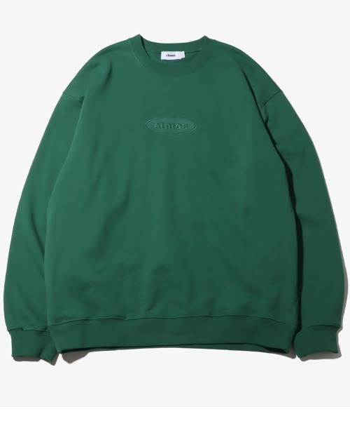 atmos（アトモス）の「atmos Oval Logo Crewneck Sweatshirt / アトモス オーバルロゴクルーネックスウエットシャツ（スウェット・メンズ・グリーン/ブラック/ブルー/グレー/ブラウン・XXL/L/M/S/XL）」の4枚目の写真