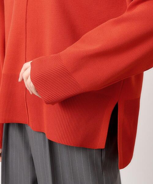 OPAQUE.CLIP(オペークドットクリップ)の「◆≪S-LLsize≫ スポンディッシュワイドニット【洗濯機洗い可】(ニット/セーター・レディース・ブラック/レッド系1/オフホワイト/グレー・38/42/40/36)」の21枚目の写真