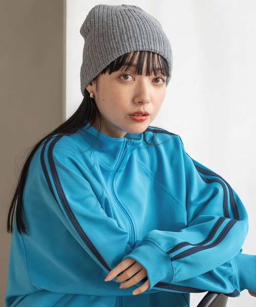 LOWRYS FARM（ローリーズファーム）の「ウールニットビーニー　989607（ニットキャップ/ビーニー・レディース・ブラック/チャコールグレー・FREE）」の9枚目の写真