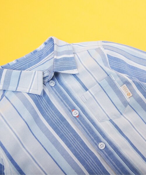 BREEZE（ブリーズ）の「【リンク・フォーマル対応】スタンダードシャツ（シャツ/ブラウス・キッズ・レインボー/オフホワイト/ブラック/ピンク/グリーン/ブルー/イエロー・130/120/140/80/110/90/100）」の18枚目の写真