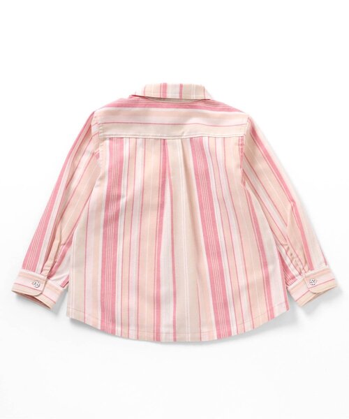 BREEZE（ブリーズ）の「【リンク・フォーマル対応】スタンダードシャツ（シャツ/ブラウス・キッズ・レインボー/オフホワイト/ブラック/ピンク/グリーン/ブルー/イエロー・130/120/140/80/110/90/100）」の9枚目の写真