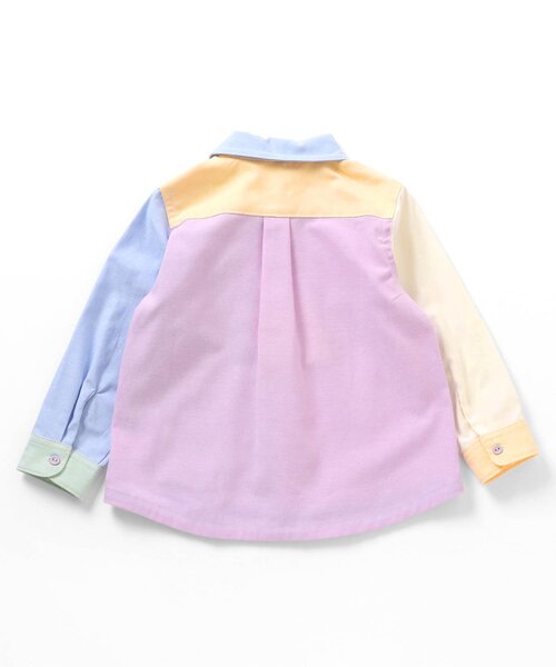 BREEZE（ブリーズ）の「【リンク・フォーマル対応】スタンダードシャツ（シャツ/ブラウス・キッズ・レインボー/オフホワイト/ブラック/ピンク/グリーン/ブルー/イエロー・130/120/140/80/110/90/100）」の8枚目の写真