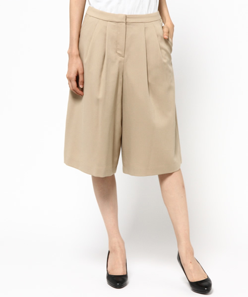 NATURAL BEAUTY BASIC(ナチュラルビューティーベーシック)の「ハニカムドビーガウチョパンツ(その他パンツ・レディース・ベージュ/ネイビー・X-SMALL/SMALL/MEDIUM)」の2枚目の写真