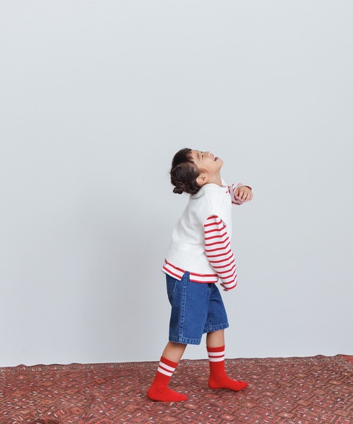 LOWRYS FARM（ローリーズファーム）の「デニムハーフパンツ　 993721（デニムパンツ・キッズ・ブラック/ブルー・120cm/130cm/140cm/110cm/150cm）」の9枚目の写真