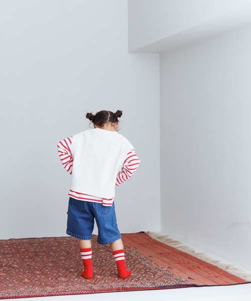 LOWRYS FARM（ローリーズファーム）の「デニムハーフパンツ　 993721（デニムパンツ・キッズ・ブラック/ブルー・120cm/130cm/140cm/110cm/150cm）」の13枚目の写真