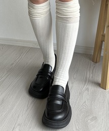 Silly | 【足長見えのシルエット！】ボリュームソールローファー(ローファー)