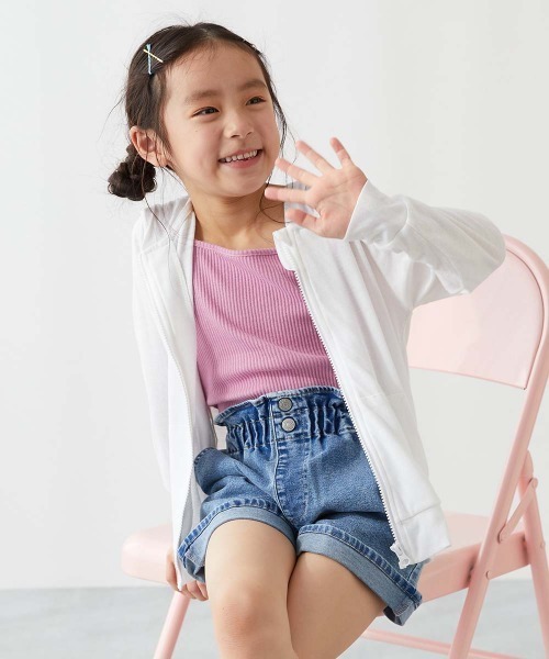 devirock(デビロック)の「UVカット ジップパーカー(パーカー・キッズ・その他6/その他4/その他7/その他9/その他1/その他2/その他3/その他5/その他8/その他10/オートミール・80cm/90cm/100cm/110cm/120cm/130cm/140cm/150cm/160cm)」の1枚目の写真