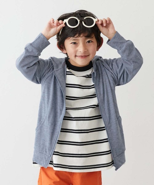 devirock(デビロック)の「UVカット ジップパーカー(パーカー・キッズ・その他6/その他4/その他7/その他9/その他1/その他2/その他3/その他5/その他8/その他10/オートミール・80cm/90cm/100cm/110cm/120cm/130cm/140cm/150cm/160cm)」の5枚目の写真