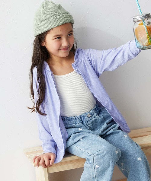 devirock(デビロック)の「UVカット ジップパーカー(パーカー・キッズ・その他6/その他4/その他7/その他9/その他1/その他2/その他3/その他5/その他8/その他10/オートミール・80cm/90cm/100cm/110cm/120cm/130cm/140cm/150cm/160cm)」の8枚目の写真