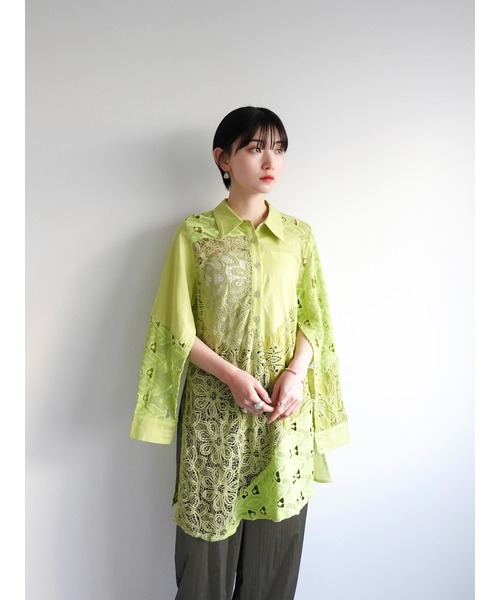 sahara（サハラ）の「Lace Patchwork Shirt/レースパッチワーク