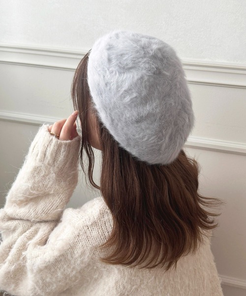 apres jour×ARIAZ】シャギーベレー帽（ハンチング/ベレー帽）｜apres