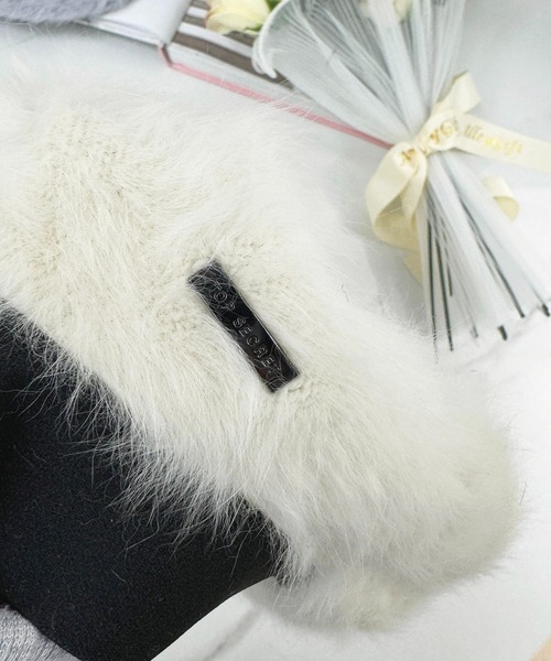 apres jour（アプレジュール）の「【apres jour×ARIAZ】シャギーベレー帽（ハンチング/ベレー帽・レディース・グレー/ブラック/オフホワイト・FREE）」の5枚目の写真