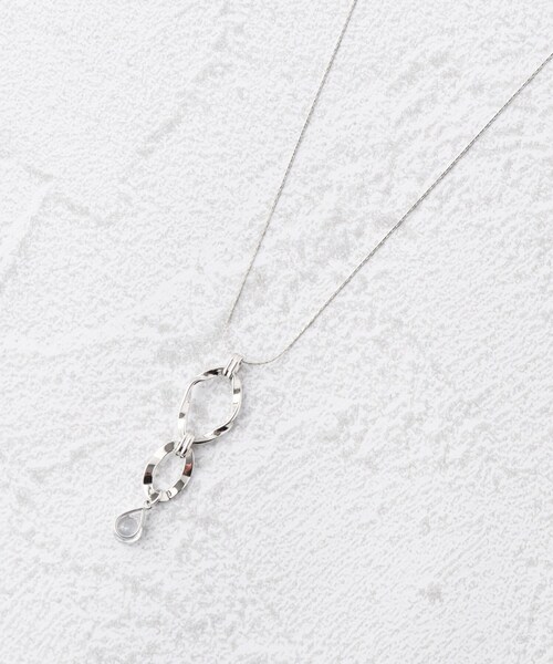 SHOO・LA・RUE（シューラルー）の「◆立体ジルコニアネックレス（ネックレス・レディース・ゴールド/ピンクゴールド/シルバー・00）」の2枚目の写真