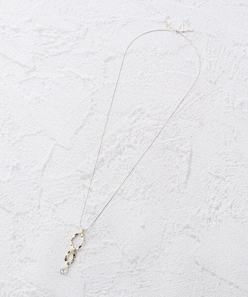 SHOO・LA・RUE（シューラルー）の「◆立体ジルコニアネックレス（ネックレス・レディース・ゴールド/ピンクゴールド/シルバー・00）」の6枚目の写真