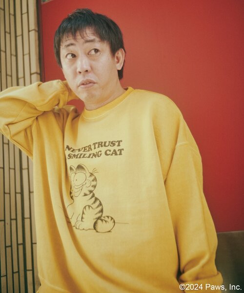 JOURNAL STANDARD(ジャーナルスタンダード)の「【Garfield / ガーフィールド】70s 80s Art スウェット(スウェット・メンズ・イエロー/ブラック系その他/グレー/ライトイエロー・X-LARGE/MEDIUM/LARGE)」の6枚目の写真