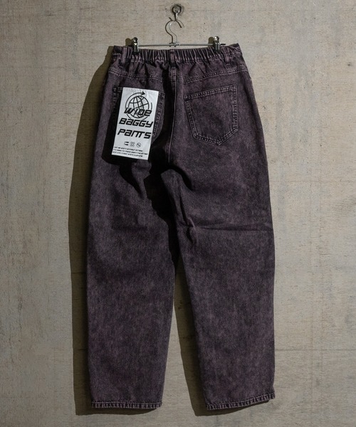 JOHN'S CLOSET(ジョンズクローゼット)の「【13】ケミカルオーバーダイ ワイドバギーデニム(デニムパンツ・メンズ・グリーン/ピンク/オレンジ/パープル・MEDIUM/LARGE)」の7枚目の写真