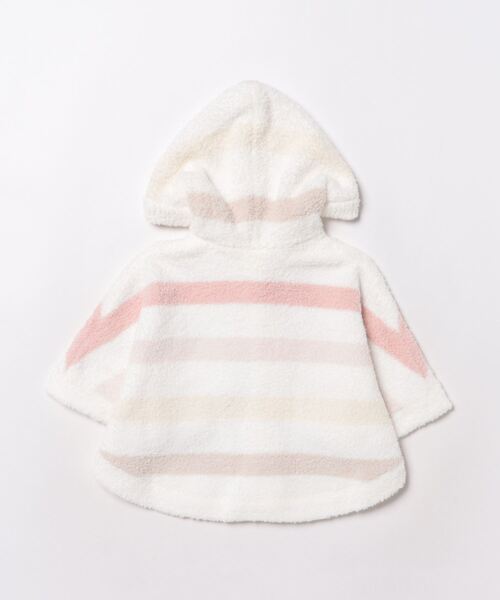 gelato pique(ジェラートピケ)の「【BABY】ベビモコ5ボーダーポンチョ(その他ベビーウェア・キッズ・ミント/ピンク・80/70)」の3枚目の写真