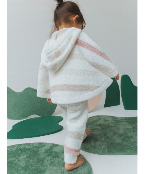 gelato pique(ジェラートピケ)の「【BABY】ベビモコ5ボーダーポンチョ(その他ベビーウェア・キッズ・ミント/ピンク・80/70)」の8枚目の写真