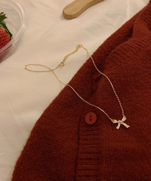 DiamondHearts（ダイヤモンドハーツ）の「リボンネックレス（ネックレス・レディース・シルバー/ゴールド・FREE）」の11枚目の写真