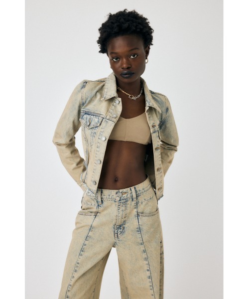 MOUSSY(マウジー)の「REMAKE COMPACT シャツ ジャケット(デニムジャケット・レディース・ライトブルー/ワンウォッシュ・FREE)」の5枚目の写真