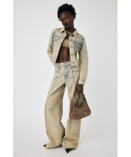 MOUSSY(マウジー)の「REMAKE COMPACT シャツ ジャケット(デニムジャケット・レディース・ライトブルー/ワンウォッシュ・FREE)」の7枚目の写真