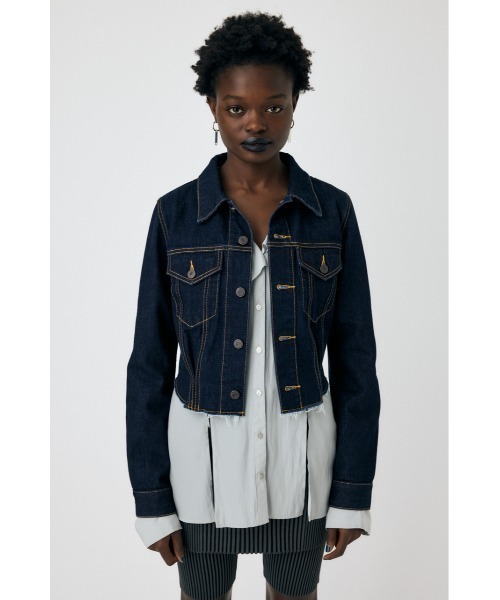 MOUSSY(マウジー)の「REMAKE COMPACT シャツ ジャケット(デニムジャケット・レディース・ライトブルー/ワンウォッシュ・FREE)」の19枚目の写真