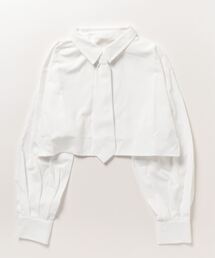 Per sist ence | ネクタイ付ブロードクロップドシャツ(シャツ/ブラウス)
