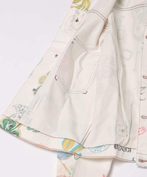 KENZO（ケンゾー）の「'KENZO Drawn Varsity' トラッカー ジャケット（テーラードジャケット・メンズ・マルチ・LARGE/MEDIUM/SMALL/X-SMALL）」の2枚目の写真