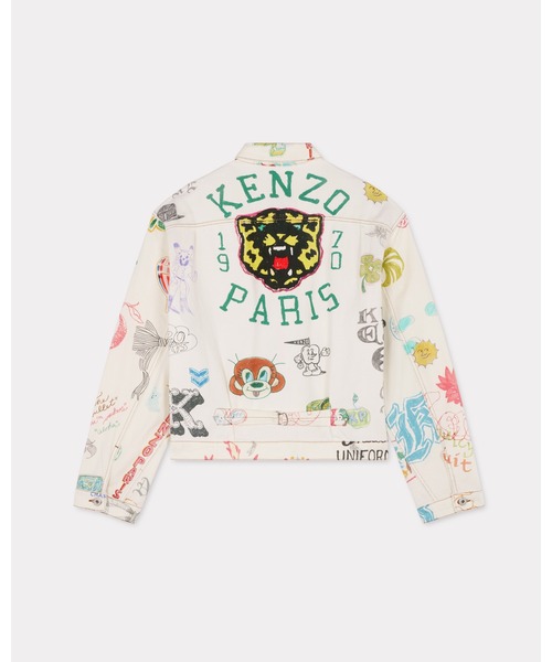 KENZO（ケンゾー）の「'KENZO Drawn Varsity' トラッカー ジャケット（テーラードジャケット・メンズ・マルチ・LARGE/MEDIUM/SMALL/X-SMALL）」の4枚目の写真