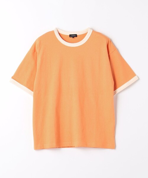 green label relaxing（グリーンレーベルリラクシング）の「TJ 天竺 リンガー Tシャツ 140cm-160cm（Tシャツ/カットソー・キッズ・オフホワイト/ライム/ダークグレー/オレンジ・150cm/160cm/140cm）」の6枚目の写真