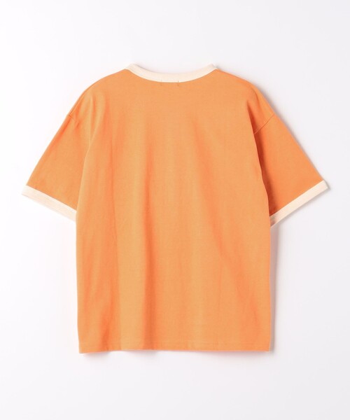 green label relaxing（グリーンレーベルリラクシング）の「TJ 天竺 リンガー Tシャツ 140cm-160cm（Tシャツ/カットソー・キッズ・オフホワイト/ライム/ダークグレー/オレンジ・150cm/160cm/140cm）」の7枚目の写真