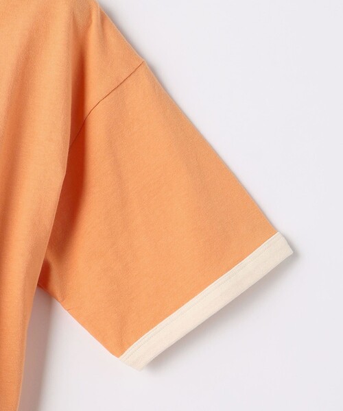 green label relaxing（グリーンレーベルリラクシング）の「TJ 天竺 リンガー Tシャツ 140cm-160cm（Tシャツ/カットソー・キッズ・オフホワイト/ライム/ダークグレー/オレンジ・150cm/160cm/140cm）」の9枚目の写真