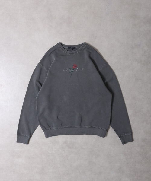 RE730(アールイーセブンサーティー)の「Vintage-like rose print loose sweat / ヴィンテージライク ローズプリント ルーズスウェット unisex(スウェット・メンズ・グレー系その他/グレー/グレー系その他2・M/L)」の15枚目の写真