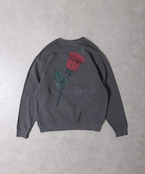 RE730(アールイーセブンサーティー)の「Vintage-like rose print loose sweat / ヴィンテージライク ローズプリント ルーズスウェット unisex(スウェット・メンズ・グレー系その他/グレー/グレー系その他2・M/L)」の16枚目の写真